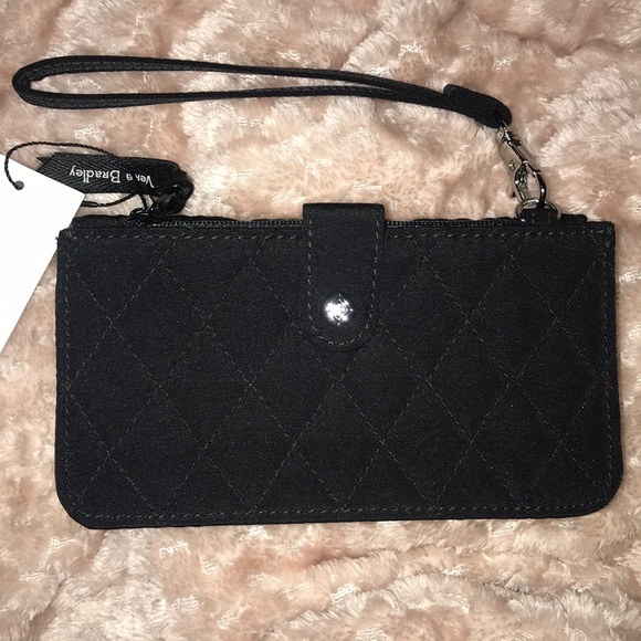 ⚜️Vera Bradley Solid Black Wristlet! NWT! - Picture 5 of 7